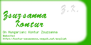 zsuzsanna kontur business card